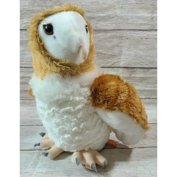 Wild Republic Plush Barn Owl Stuffed Animal Realistic Lifelike Soft 12" - Picture 1 of 5